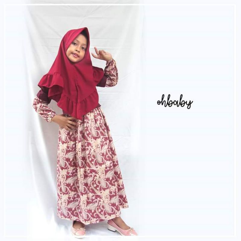 Gamis Katun Batik by OhBaby