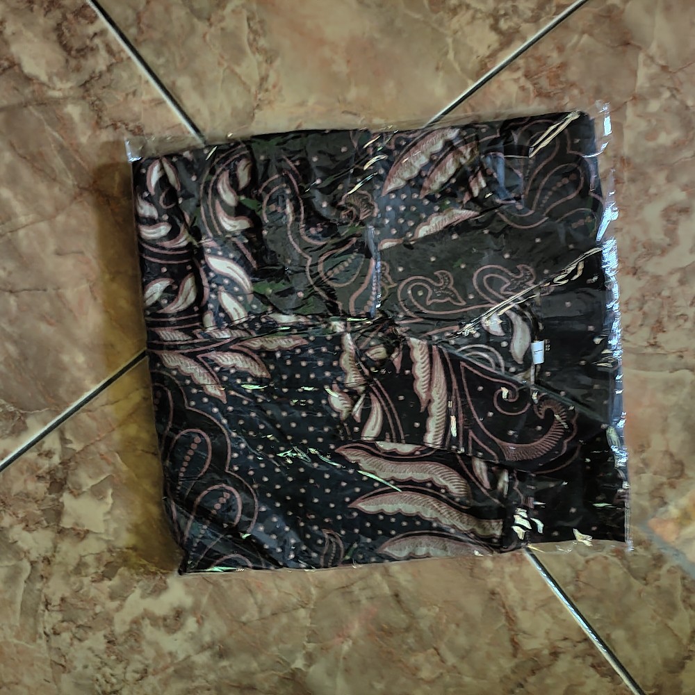 Bac011 New Kemeja Batik Pria Lengan Panjang 848vo Kemeja Pilot Pangkat Pdl