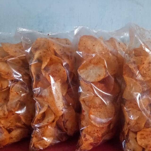 

KERIPIK SINGKONG PEDAS BALADO CABAI ASLI PADANG KRESS ENDESS FRESH BUMBU ALAMI BUKAN BUBUK KIMIA