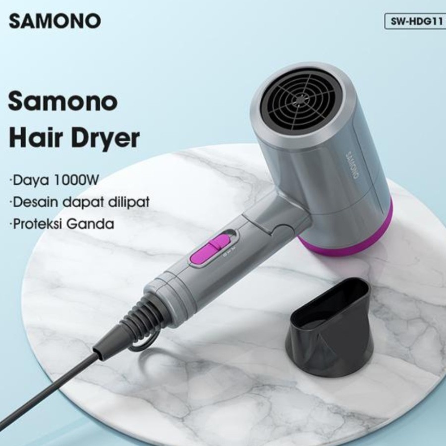 SAMONO SW-HDG11 1000W Hair Dryer Pengering Rambut