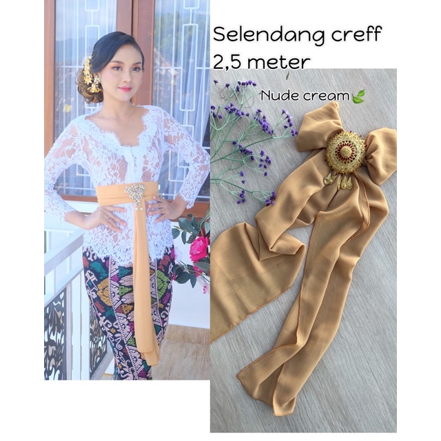 SELENDANG SUTRA CREF-Nude millo