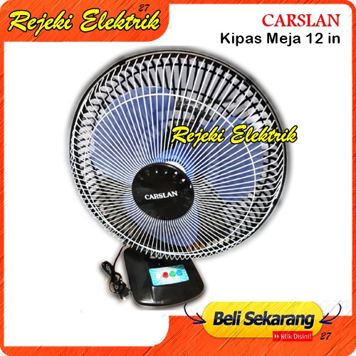 Deks Fan / Kipas Angin Meja 12 In CARSLAN CS-121 Terbaru - Promo Kipas Murah Berkualitas