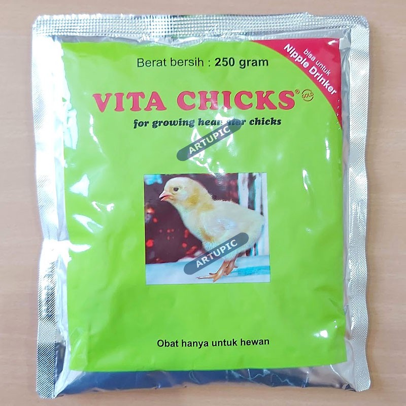 Vita Chicks 250 gram Vitamin obat pertumbuhan ayam unggas burung vitachicks