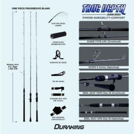 Rod Spinning DURAKING TRUE DEPTH JIGGING SERIES