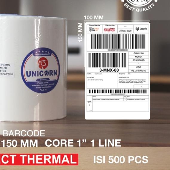 

☞ Label Bare CF MURAH 100 x 150 A6 kertas stiker thermal 500 pcs ♨