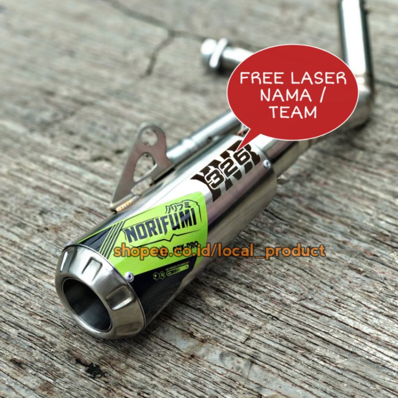 knalpot NORIFUMI GTX PRO untuk all motor bebek dan matic