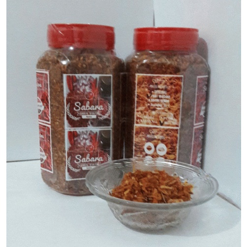 

- BARU SABARA sambal bawang pedas kering 400 gram