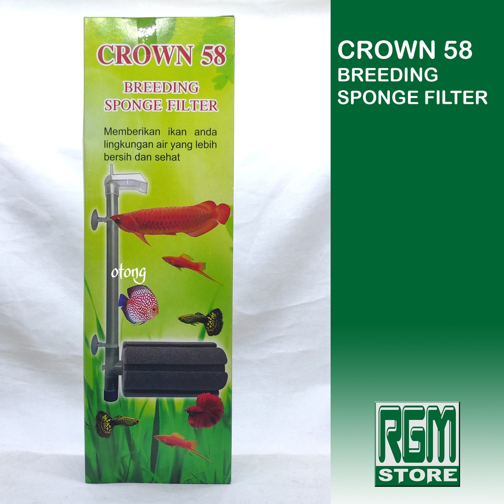 crown Breeding Sponge Filter Aquarium Aquascape murah