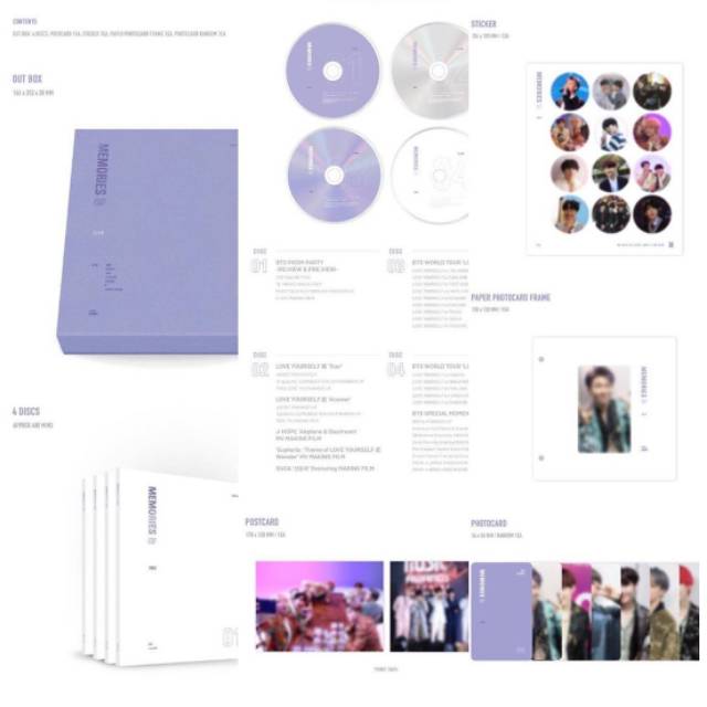 OPEN PO FULLSET BTS MEMORIES OF 2018
