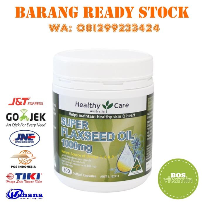 DISKON -  Healthy Care Super Flaxseed Oil 1000 mg 200 kapsul