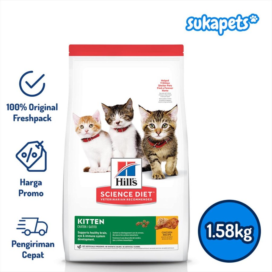 Hill's Science Diet Cat Food Kitten Chicken 1.58kg