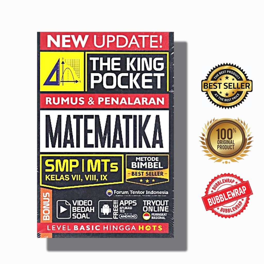 Buku New Update The King Pocket Matematika SMP Kelas 7 8 9