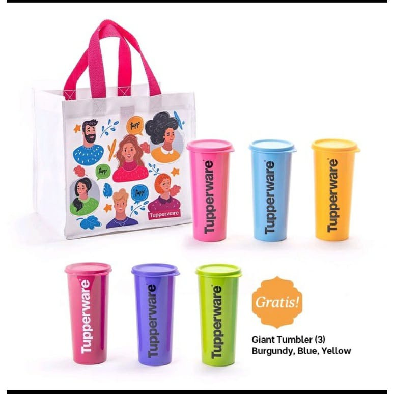 Jual Giant Tumbler 470 ml//Free Tas//Wadah Minum//Gelas Tutup ...