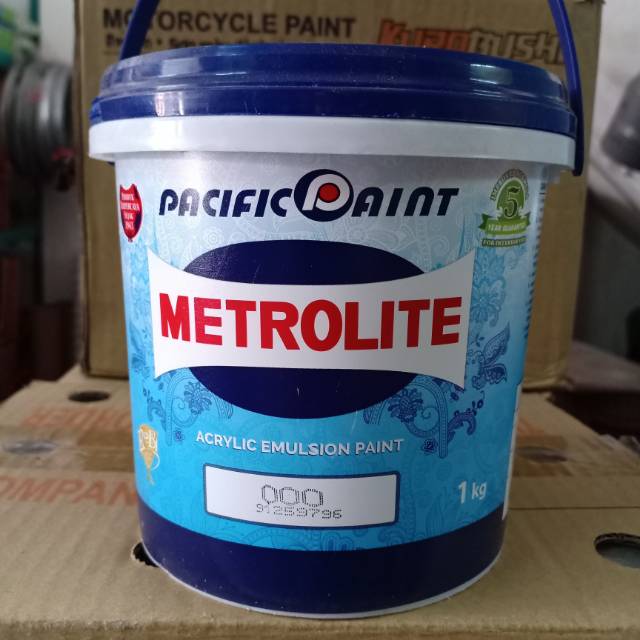  Cat  tembok  metrolite  1kg putih Shopee Indonesia