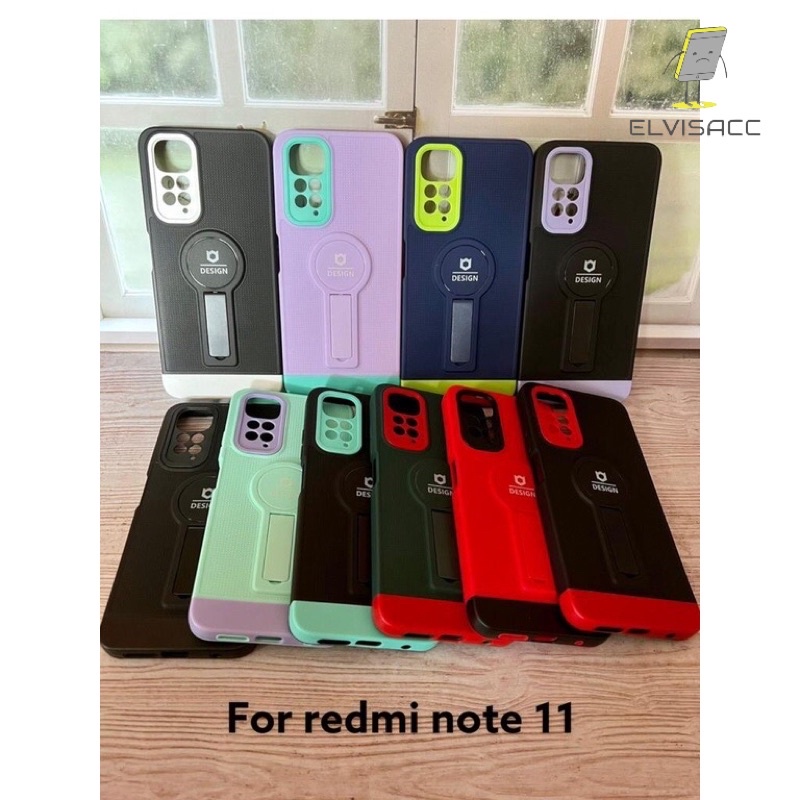 CASE REDMI NOTE 11 / CASING REDMI NOTE 11 CASING STANDING LIPAT SOFTCASE