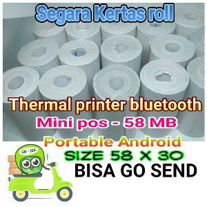 

Dijual kertas kasir thermal printer portable bluetooth Android Berkualitas