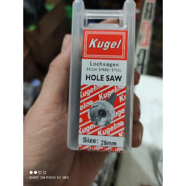 HOLE SAW BESI KUGEL HSS 28MM / MATA BOR LUBANG BESI HOLESAW KUGEL 28MM