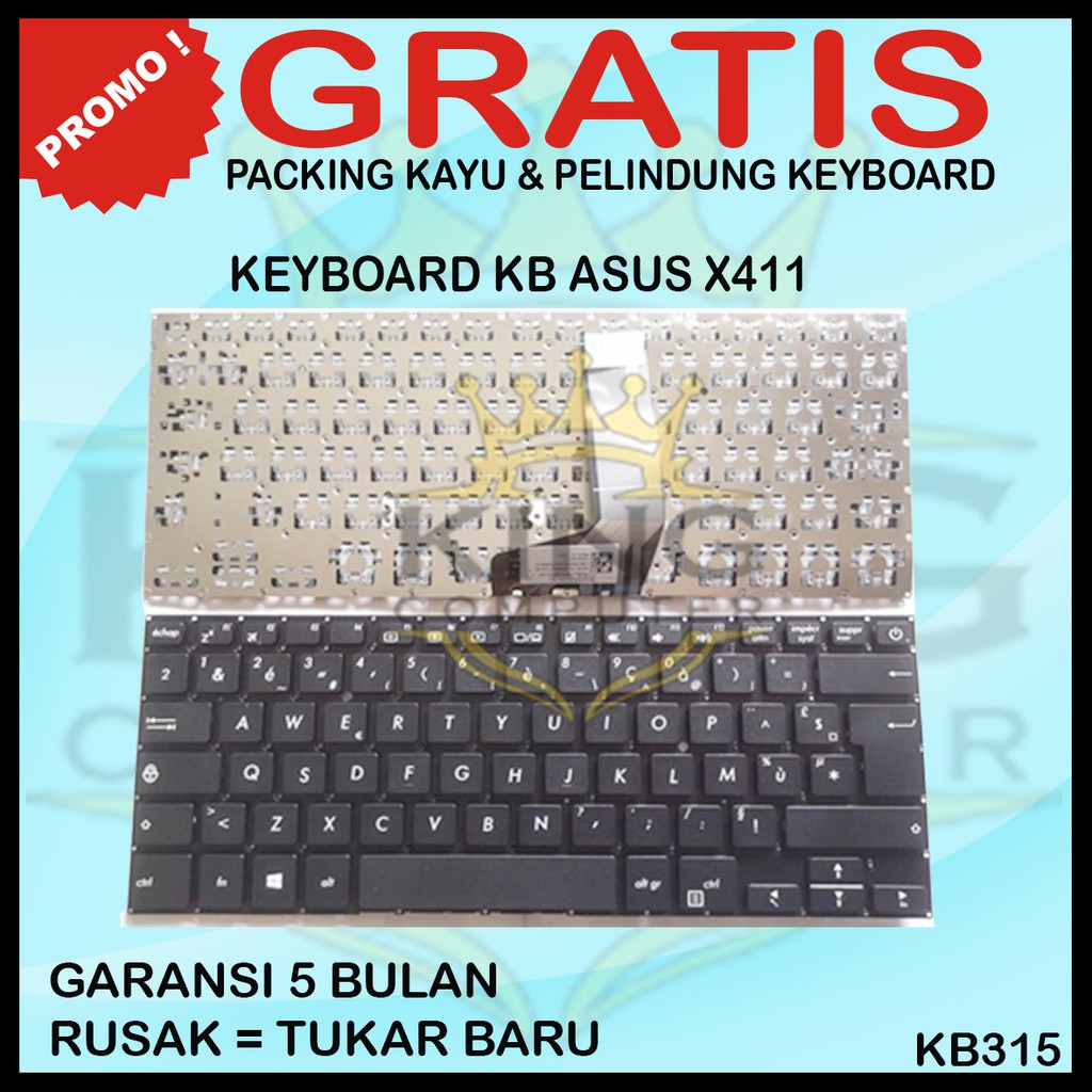 Keyboard ASUS X411 X411U X411UQ X411SC X411UV X411UA Free Silicon Keyboard