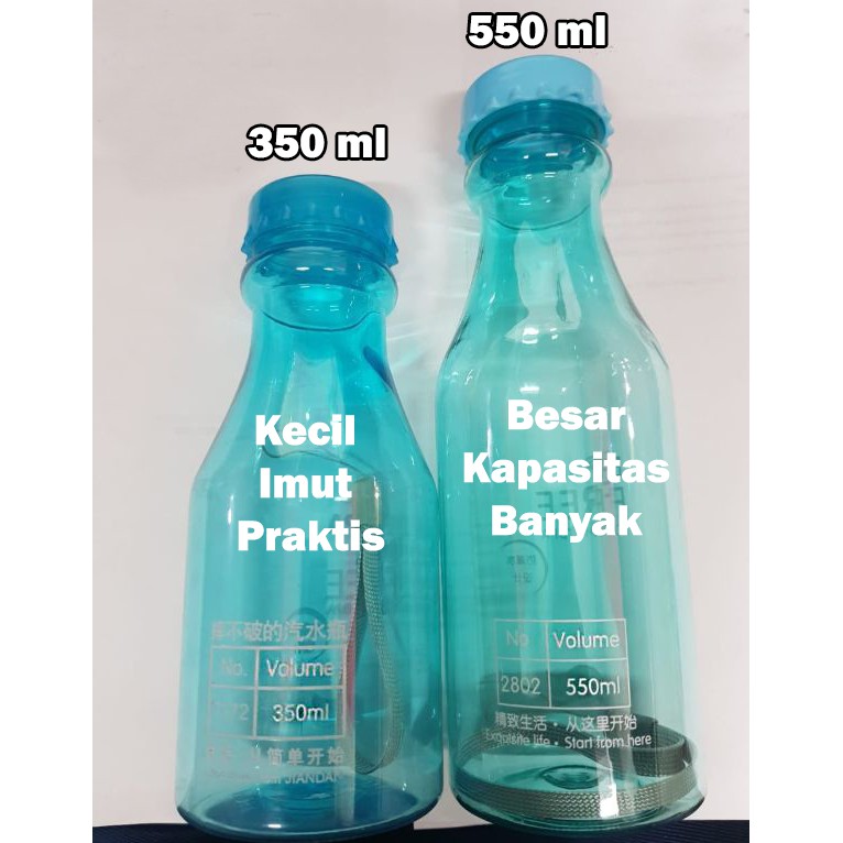 Botol Minum Unik BPA Free Anti Tumpah  / Tempat Botol Air Minum - X447-8