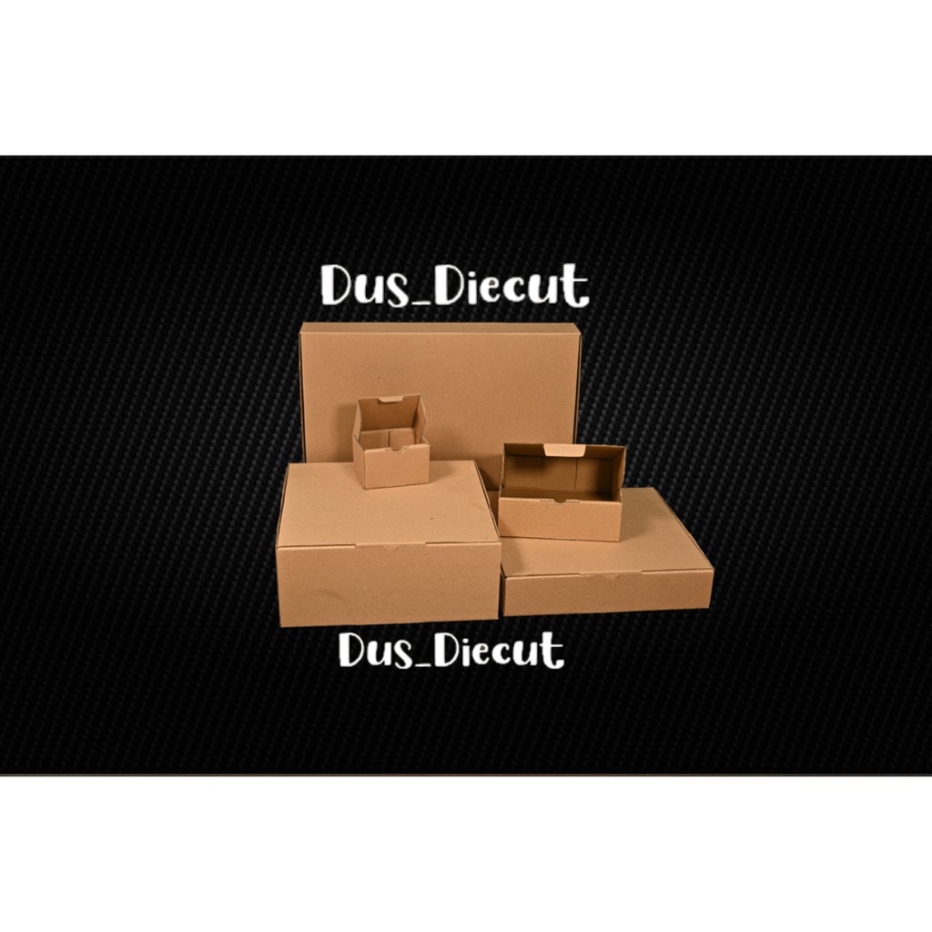 Kardus die cut uk. 37x27x5.5 cm (model box pizza)-4