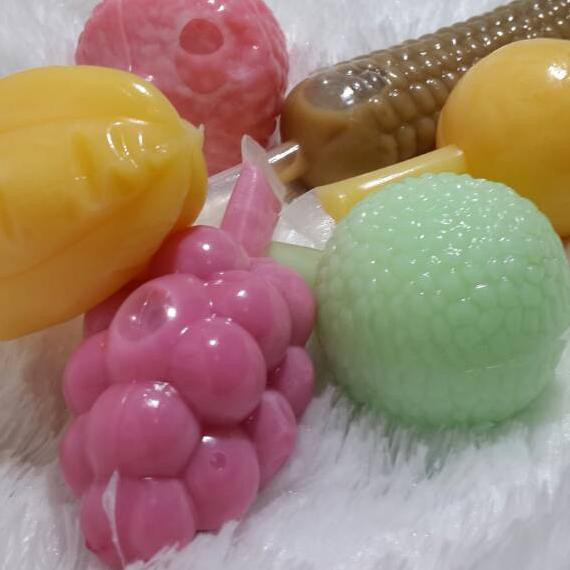 QJ79 Plastik es bentuk buah campur 150pc 