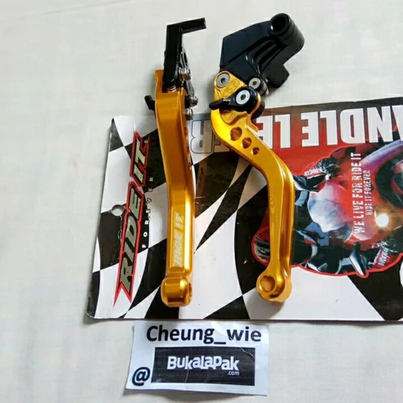handle rem & kopling variasi ride it gold kawasaki klx 150 harga sepasang kanan kiri