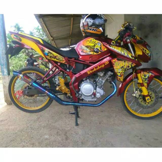 Knalpot kou bluemon yamaha vixion knalpot kou vixion