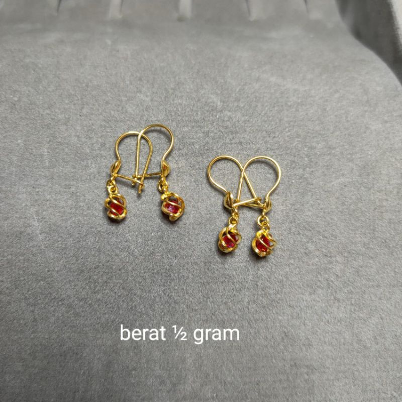 Anting Anak Emas Muda ½ Gram Perhiasan Emas