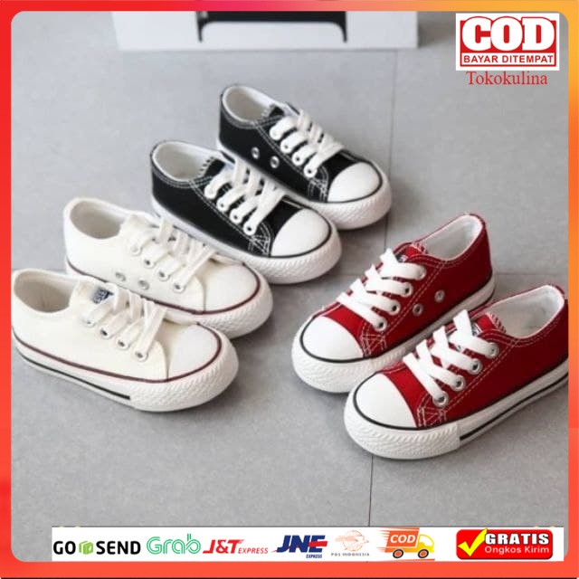 Sepatu Converse Anak Warna Biru Bca/Birel Biru Elektrik / Sepatu Anak Laki-laki / Sneakers Anak / Sepatu Sekolah Anak