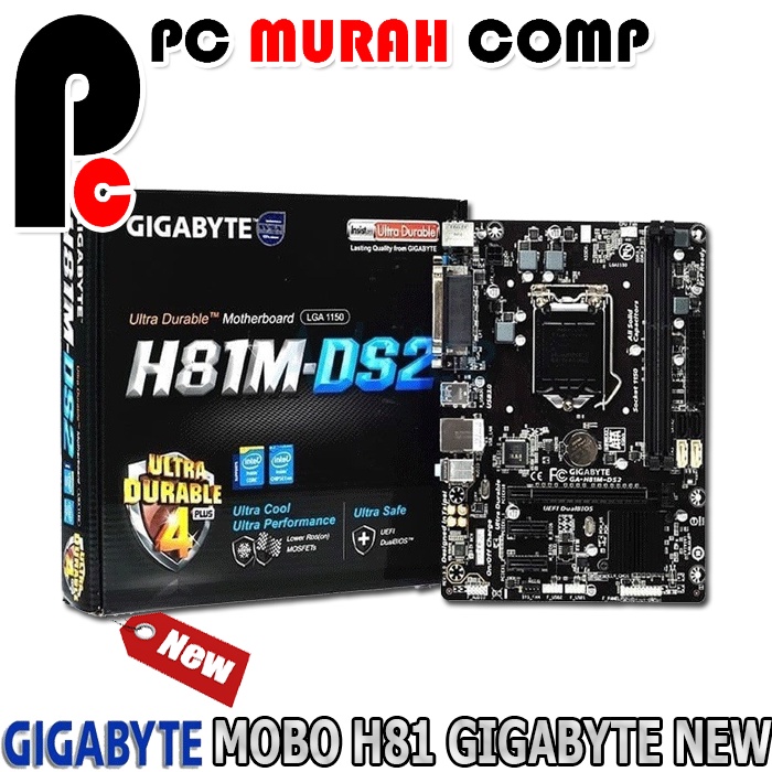 MAINBOARD 1150 MERK GIGABYTE H81M NEW