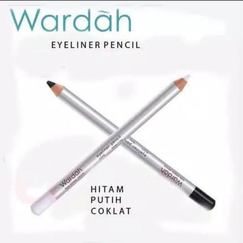 WARDAH EYELINER PENSIL PUTIH & HITAM 1,14gr
