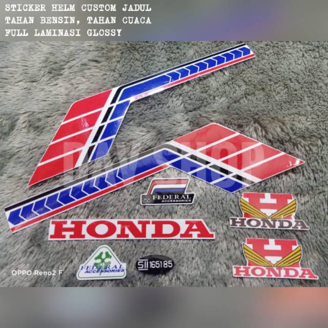 Stiker Helm Custom Jadul Vintage GL Series Vigano Kiwi Fighter Bicycle Hat Bogo dll FULL LAMINASI