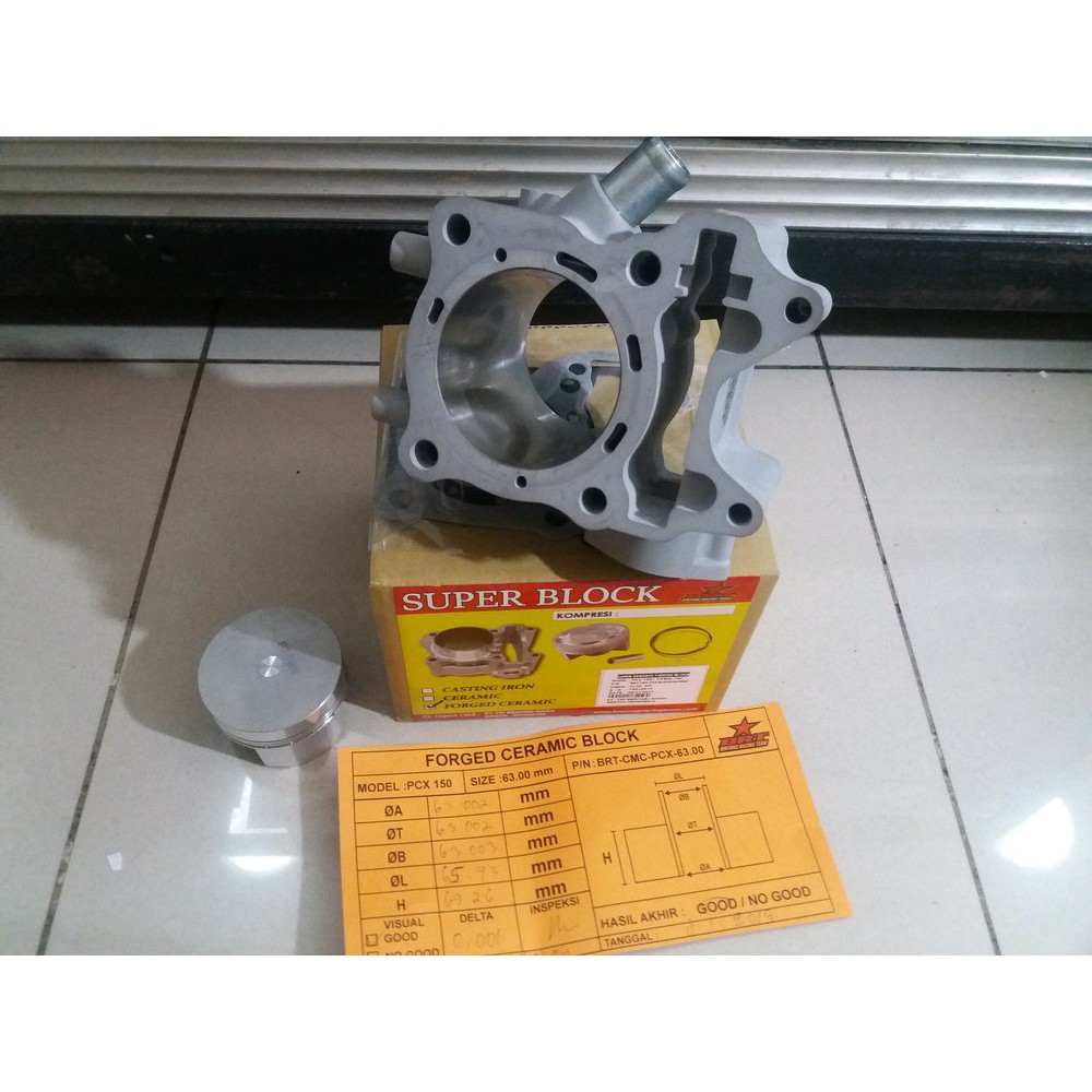 Blok Bore Up 63 mm Pcx Vario 150 Ceramic BRT JKS5699