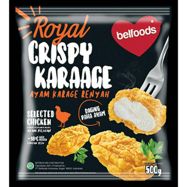 

Belfoods Royal Crispy Karaage 500gr - Daging Paha Ayam Karage Renyah