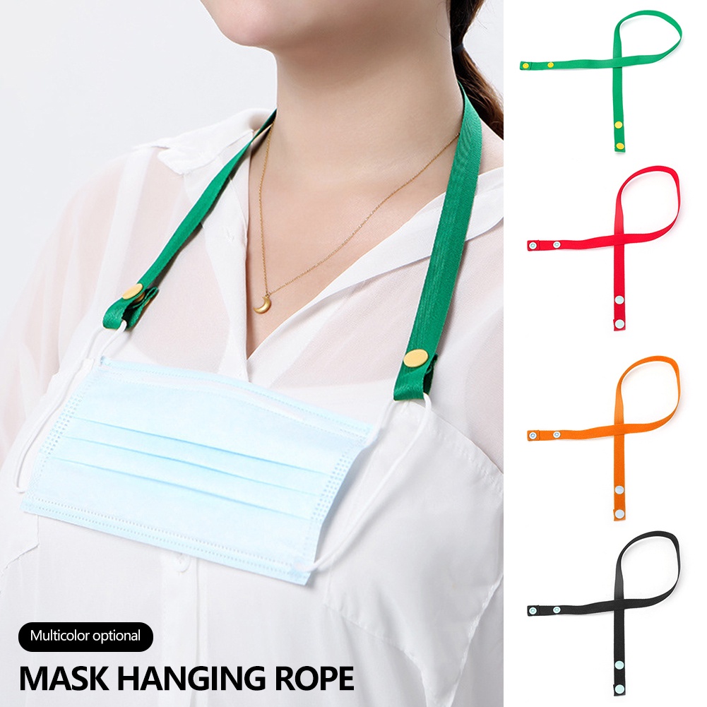 【TK】Mask Hanging Rope Mask Lanyard Adjustable Traceless Mask Holder Colorful Ear Hanging Rope