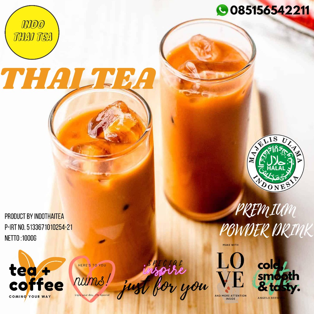 Jual Bubuk Minuman Thai Tea Kg Bubuk Minuman Rasa Thai Tea Kg Gram Thai Tea Drink