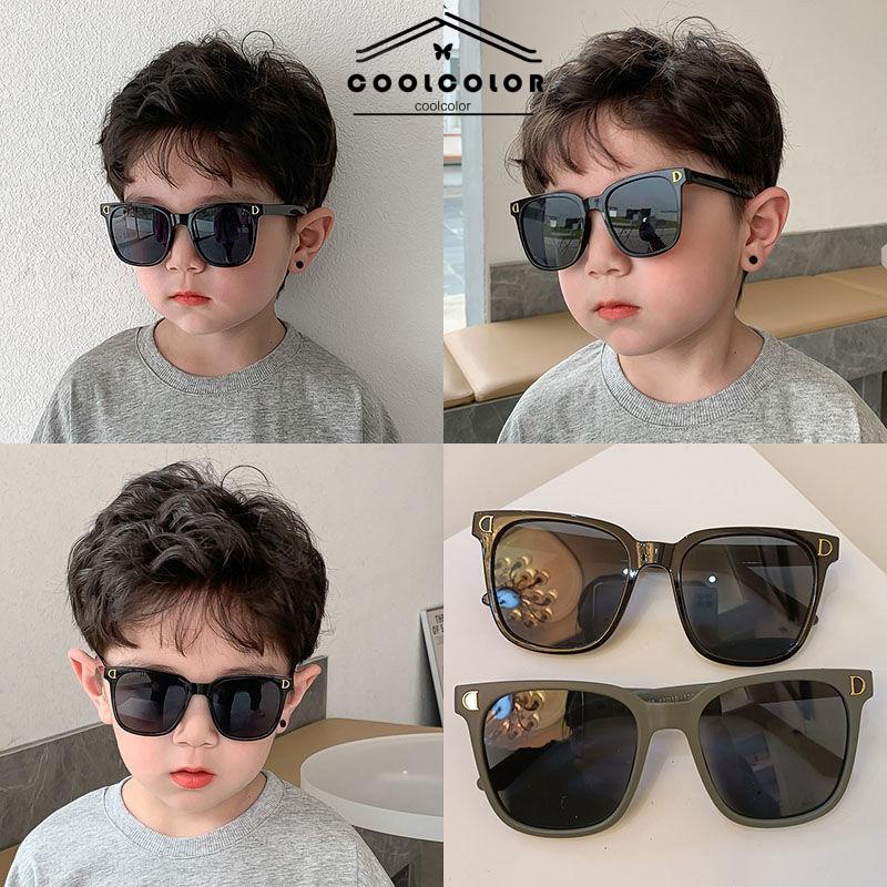 COD Kacamata Fashion Anak Laki-laki Perempuan Universal Anti-UV Street Shooting Sunshade Sunglasses- cl