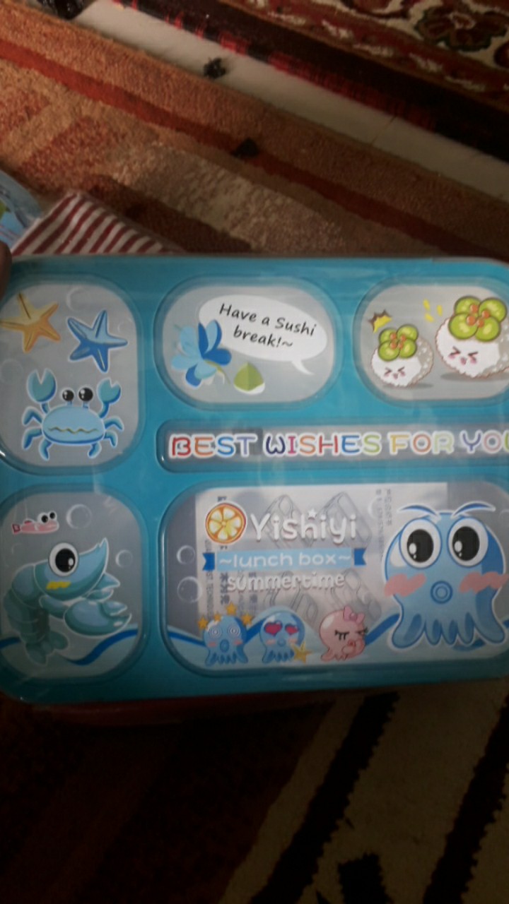 Alfaindo Lunch Box Kotak Makan Anak Bpa Free Yooyee Yy589 Sekat 6 Bubblewarp