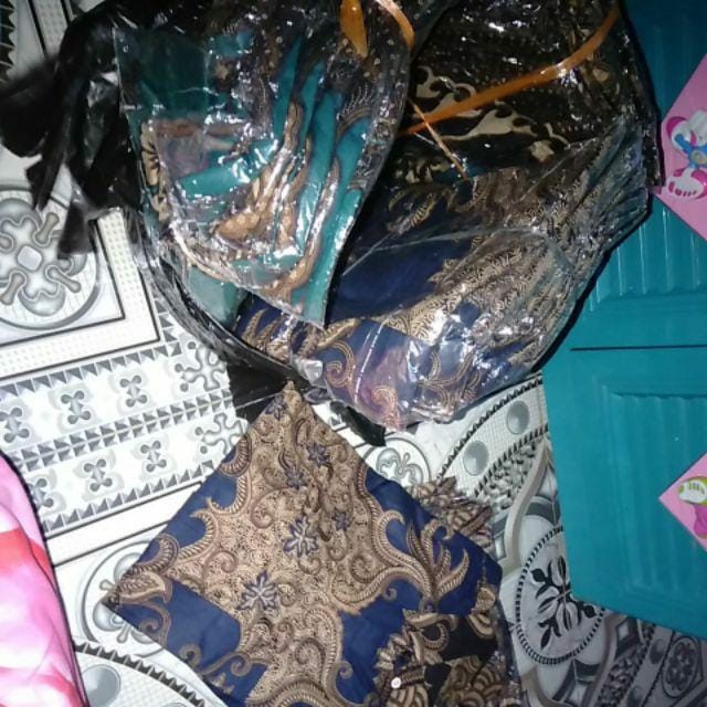 M, L, Xl, Xxl Hem Kemeja Batik Pria Lengan Pendek Terviral  Batik Original Pekalongan