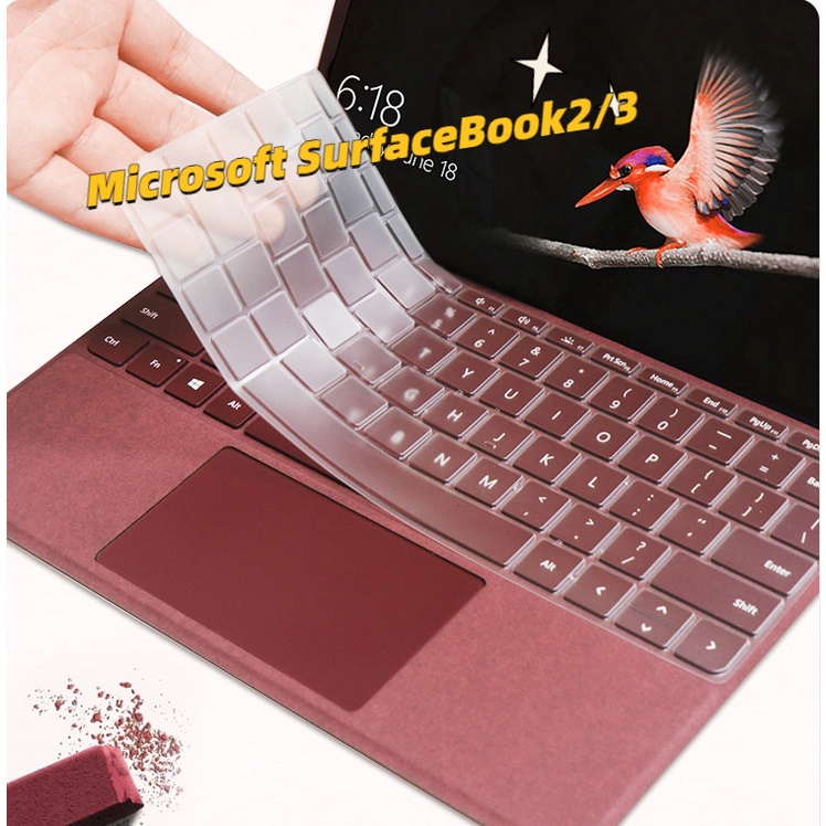 Film Pelindung Keyboard Bahan Silikon Untuk Microsoft Surfacebook 2 / 3 Notebook Laptop 2 / 3