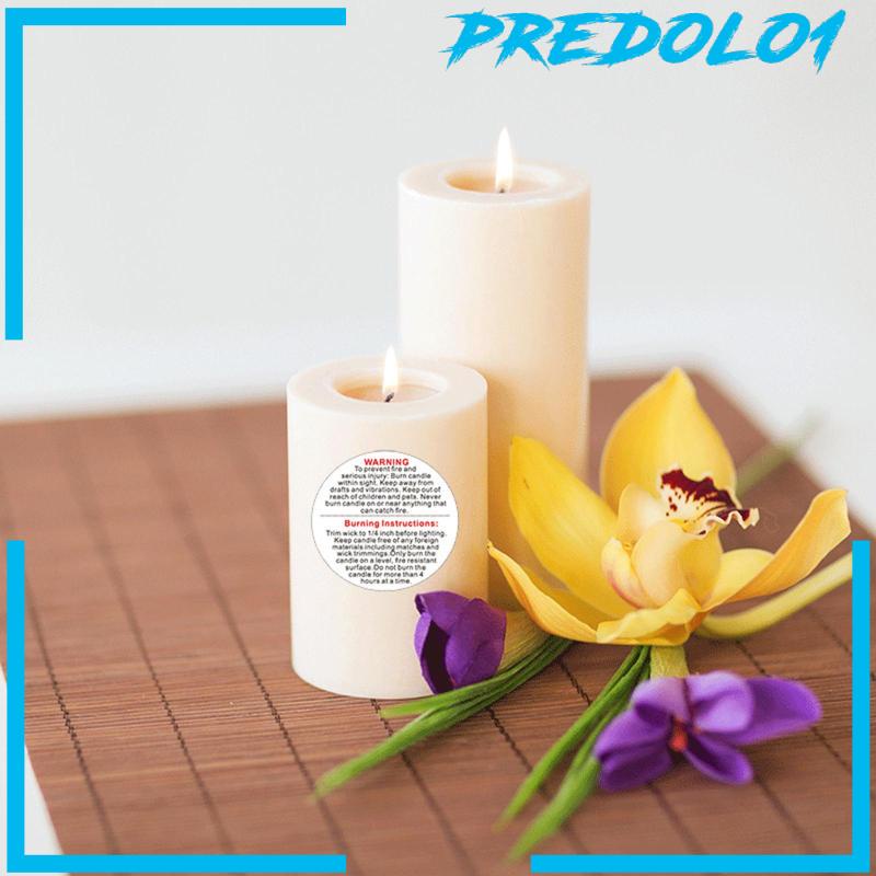 [PREDOLO1] 500 Candle Jar Container Labels Wax Melting Safety Stickers Decal for Candle