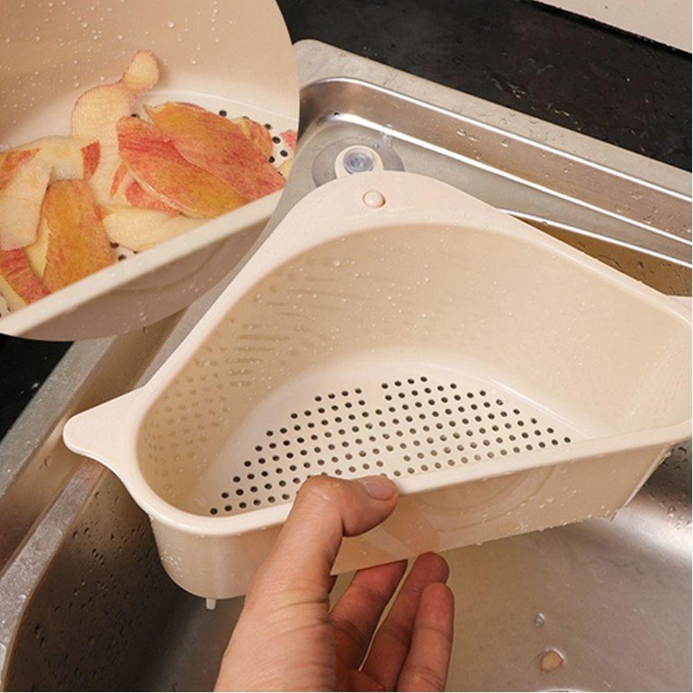 TOP Rak Tiris Dapur Multifungsi Sucker Segitiga Spons Rak Wastafel