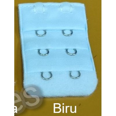Pengait Bra Extension / Penyambung tali BH 2 kait / Sambungan Bra Save-Biru
