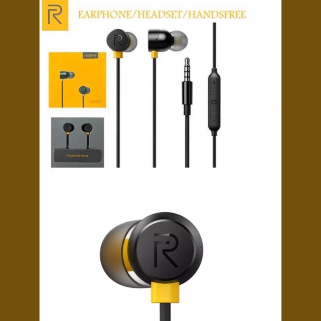 Headset Realme BudsHitam / In-ear Earphone realme buds [SS]