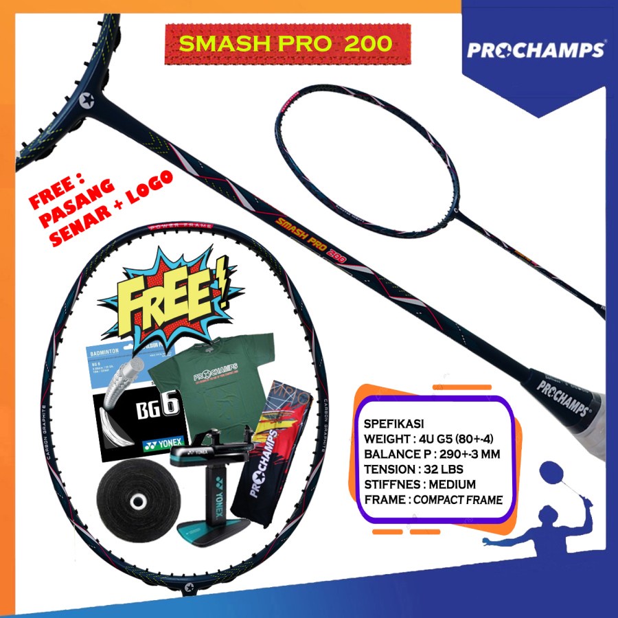 Raket Badminton PROCHAMPS SMASH PRO