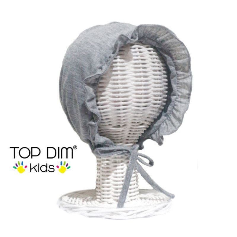 Topdimkids Topi Bonet Ruffle Bonet Topi Noni Bonet Renda Topi Bayi Aksesoris Anak Bayi Polos Basic-Misty