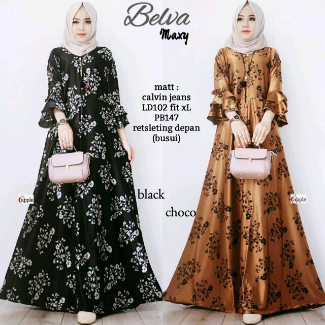 Baju Gamis Maxy Belva / Baju Gamis Modern (geser gambar lihat lain)
