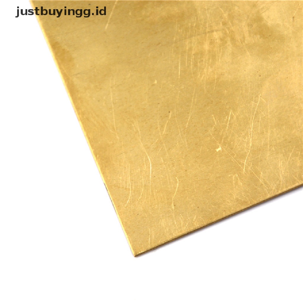 Lembaran Pelat Foil Kuningan Logam Tipis Tebal 0.5mm / 0.8mm / 1mm / 2mm 100x100mm