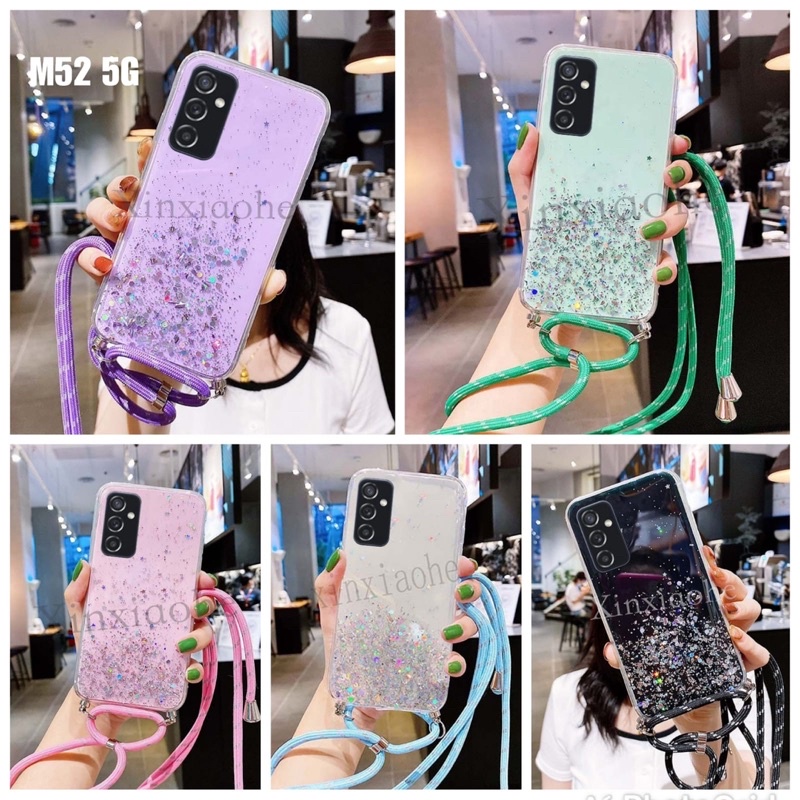 Case Tali Nagita Samsung Galaxy M52 5G A03 A03 Core Soft Case With Shoulder Strap Tali Lanyard Panja