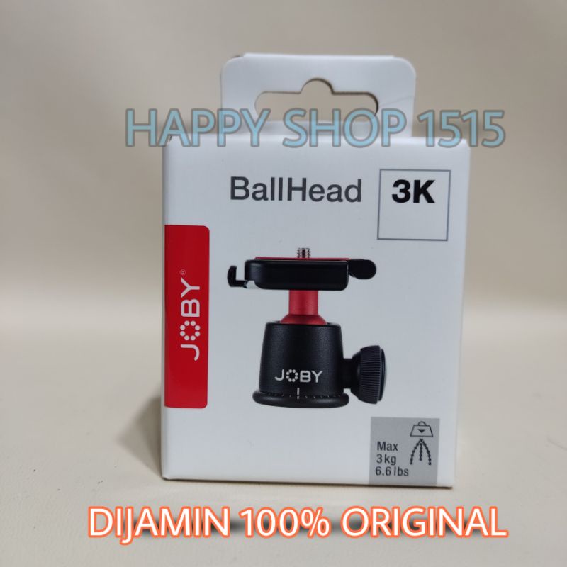 JOBY BALLHEAD 3K ORIGINAL , BALL HEAD JOBY 3K , BALLHEAD TRIPOD